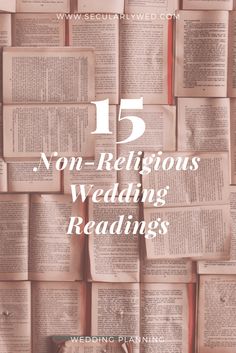 What kind of wedding planning blog would we be without ceremony reading suggestions? No one should have to suffer through 1 Corinthians ever again. Readings are a great way to personalize your ceremony or include important family members in the wedding. We have compiled a list of 15 of our favorite non-religious wedding readings quotes, poems,… Wedding Quotes To A Friend, Wedding Planning Quotes, Reading Suggestions, Wedding Ceremony Readings, Wedding Ceremony Script, Wedding Readings, Wedding Planning On A Budget, Wedding Poems, Religious Wedding