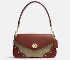 @coach Coach Saddle Bag, Brown Leather Crossbody Purse, Convertible Bags, Coach Shoulder Bag, Signature Canvas, Coach Crossbody Bag, Crossbody Wallet, Black Leather Handbags, Crossbody Messenger Bag