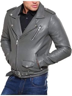 "Crafted from high-quality lambskin leather, this men's motorcycle jacket combines durability and style. With its sleek design and superior material, it provides maximum protection for any rider. Trust in the expertise of this expertly-crafted jacket for your next ride." Product details Fabric type:Leather SIZE NECK CHEST WAIST SLEEVE S 14-14½″ 34-36″ 28-30″ 32-33″ M 15-15½″ 38-40″ 32-34″ 33-34″ L 16-16½″ 42-44″ 36-38″ 34-35″ XL 17-17½″ 46-48″ 40-42″ 35-36″ 2XL 18-18½″ 50-52″ 44-46″ 36-37″ 3XL 1 Fitted Leather Moto Outerwear, Moto Leather Outerwear With Double-needle Sleeve, Moto Leather Jacket With Long Sleeves, Leather Biker Jacket For Motorcycling, Fitted Leather Biker Jacket For Business, Leather Jacket With Zipper For Motorcycling, Leather Jacket With Zipper Closure For Motorcycling, Biker Style Leather Jacket For Motorcycling, Leather Motorcycle Outerwear With Long Sleeves