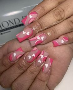 Valentines Day Lashes, Nail Valentines Day, Fur Nails, French Manicure Acrylic Nails, February Nails, Romantic Nails, Valentine Nails, Nails Today