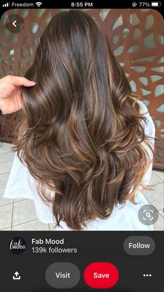 Brown Hair Inspiration, Balayage Hair Caramel, Hair Color Light Brown, Caramel Highlights, Prom Hairstyles For Long Hair, Brown Hair Balayage, Light Hair Color, Long Brown Hair