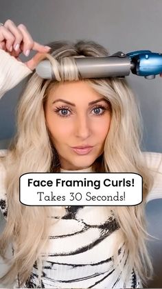 I shared this trick really quick in my stories a while back & got SO many messages basically saying, “I tried this & it’s such a great… | Instagram Medium Hair Wedding Guest, Curl Techniques, Easy Curled Hairstyles, Face Framing Hair, Doing Hair, Fabulous 50, Texas Hair, Mom Hair, Hair Dressing