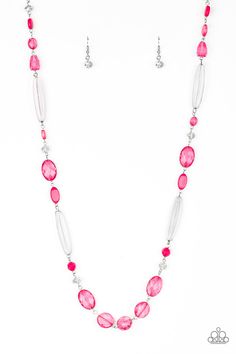 Quite Quintessence Pink Paparazzi Necklaces Cashmere Pink Jewels - Cashmere Pink Jewels & Accessories, Cashmere Pink Jewels & Accessories - Paparazzi Pink Jewels, Pink Necklace, Paparazzi Accessories, Colourful Necklace, Paparazzi Jewelry, Affordable Jewelry, Color Rosa, Pink Crystal, Boutique Jewelry