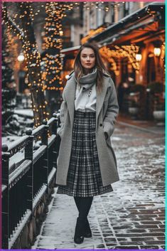 Plaid Skirt Outfit, Perfect Winter Outfit, Best Winter Outfits, Skirt Outfits Fall, Winter Skirt Outfit