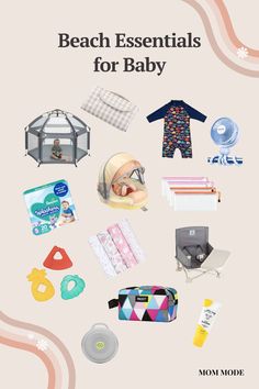 beach essentials packing list for traveling to the beach with a baby Baby Beach Essentials, Essentials For Traveling, Beach Must Haves, Baby Packing List, Traveling With A Baby, Newborn Baby Tips, Relaxing Travel, Baby Beach, Breastfeeding And Pumping