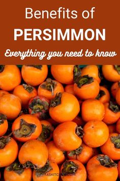 A visually appealing Pinterest pin featuring a variety of ripe persimmons and informative text. The pin provides easy-to-understand details about persimmons, including nutrition, benefits, and usage tips. Perfect for anyone curious about incorporating this flavorful fruit into their diet. #PersimmonGuide #HealthyLiving #FruitFacts Keto Persimmon Recipes, Persimmon Benefits Healthy, Health Benefits Of Persimmons, How To Freeze Persimmons, Benefits Of Persimmons, Recipes For Persimmons, How To Use Persimmons, Persimmons Benefits, Persimmon Puff Pastry