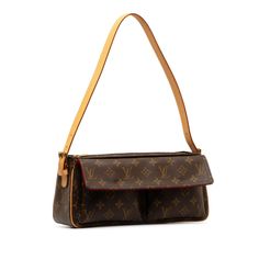 Product Details: Brown Louis Vuitton Monogram Viva Cite MM Shoulder Bag. The Viva Cite MM features a monogram canvas body, an adjustable leather shoulder strap, exterior flap pockets, a top zip closure, and an interior slip pocket. 12.2" L x 12.2" W x 3.5" D. Serial number -. Condition: . Good.  Exterior Handle Cracked, Discolored, Out Of Shape, . Exterior Corners Discolored, . Exterior Top Discolored. Lock Rusty/Tarnished, Scratched. Practical Attachment Rusty/Tarnished, Scratched. Zipper Rusty/Tarnished, Scratched.  Please note this is a  item that may display signs of wear consistent with the condition listed above and shown in photos. Designer Revival s this is an  Brown Louis Vuitton Monogram Viva Cite MM Shoulder Bag   .   Please allow up to 2 weeks for delivery of this item. Have qu Lv Monogram, Bags Designer Fashion, Exclusive Bag, New Bag, Monogram Canvas, Flap Pocket, Louis Vuitton Monogram, Luxury Bags, Fashion Bags