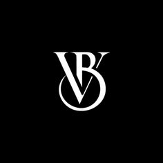 black and white logo with the letter b in it's center, on a dark background