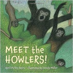 the book cover for meet the hollers, with three monkeys hanging from trees