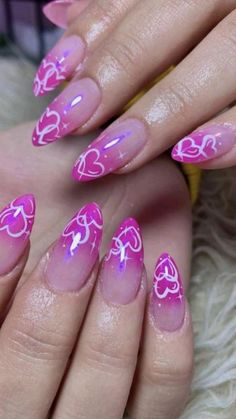 Simple Nails Cute, Cute Nails Almond, Nails Almond Acrylic, Almond Acrylic, Nails Yellow, Cute Simple Nails, Nails Cute, Pretty Nail Designs, Classy Acrylic Nails