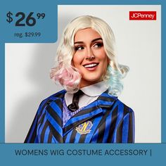 If you are dressing up as Wednesday Addams' roommate this year, then you are going to want to put on our Wednesday Nevermore Academy Adult Enid Sinclair Wig. With this one, you will receive just the wig you need to become a fun werewolf student at the one and only Nevermore Academy. Featuring a stylish Enid wig that looks just like you have seen on screen, you are going to absolutely love donning this set of werewolf hair. Perfect to pair with the rest of your Enid costume, you are going to lov… Enid Costume, Werewolf Hair, Wednesday Nevermore Academy, Wednesday Nevermore, Nevermore Academy, Enid Sinclair, Wig Costume, Wednesday Addams, The One And Only