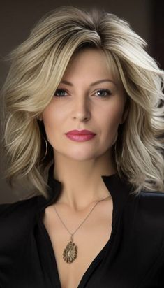 Ash Blonde Hair With Highlights, Mom Haircuts, Grey Hair Looks, Layered Haircuts For Medium Hair, Mother Of The Bride Hair, Natural Wavy Hair, Ash Blonde Hair, Edgy Short Hair, Blonde Hair With Highlights