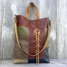 Handmade Leather Tote, Hand Sewn Leather, Boho Fashion Bohemian, Carpet Bag, Leather Patchwork, Patchwork Bags, Leather Bags Handmade, Leather Diy