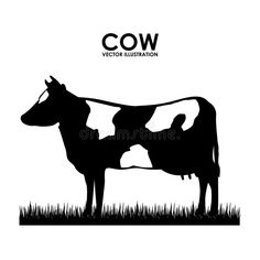 Cow design royalty free illustration Cow Vector, Cow Design, Free Illustration, Free Illustrations, Stock Illustration, White Background, Stock Vector, Cow