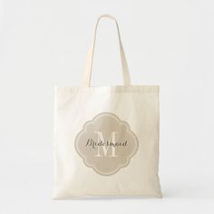 Linen Beige Monogram Bridesmaid Tote Bag Color: Natural. Gender: unisex. Age Group: adult. Customizable Rectangular Bag For Wedding Gift, Elegant Gold Monogram Bag, Personalized White Bag For Wedding Gift, Personalized Monogram Tote Bag, Elegant Personalized Wedding Bags, Elegant Personalized Bags As Gifts, Elegant Personalized Bags For Gifts, Elegant Personalized Bags For Everyday Use, Elegant Rectangular Bags For Personalized Gifts