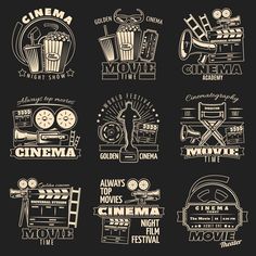 the cinema logos and emblems