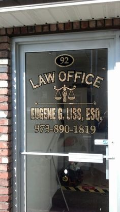 the law office is located on the corner of this building and has been closed for business