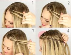 Short Homecoming Hair, Shoulder Hair, Waterfall Braid, Hair Homecoming, Homecoming Hair Down, Peinados Fáciles Para Cabello Corto, Wedding Hairstyles For Long Hair, Formal Hairstyles