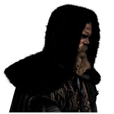 a man with a beard wearing a hooded jacket