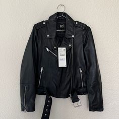 Brand New Zara Leather Jacket, Zara Leather, Zara Jackets, Zara Black, Leather Jackets, Jackets & Coats, Jackets For Women, Leather Jacket, Zara