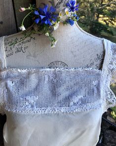 Lavender Skirt, Romantic Boho, Georgette Tops, Womens Blouses, Tiny Bird, Ivory Silk, Lace Camisole, Handmade Lace, Hippie Bohemian