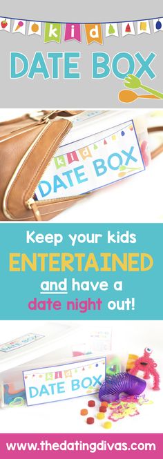 the date box for kids is open and ready to be used