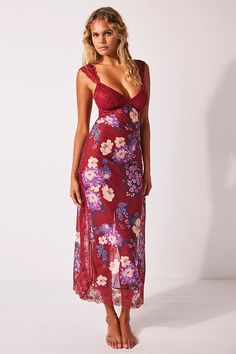 Suddenly Fine Maxi Slip | Free People Free People Slip Dress, Cooler Style, Free People Maxi Dress, Vacay Outfits, Long Bodycon Dress, Bodycon Floral Dress, Scallop Trim, Lace Patchwork, Sleeveless Dress Summer