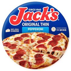 jack's original thin pepperoni pizza