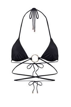 Nora Triangle Tie Bikini Top Unique Bathing Suits, Jewelry Piercing, White Bikinis, Body Jewelry Piercing, The Triangle, Cute Swimsuits, Tie Top, Black Swimsuit, Body Jewelry