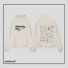 #AKAutogrammstunde1 #Motiv #Abschluss #Hoodie #2025 #shirtival Senior Hoodies, Hoodie Ideas, Cute Outfits, Notebook, On Instagram, Clothes