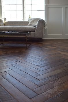 Interior Design with Vintage French Oak Hardwood Floors Herringbone Hickory Wood Floor, Herringbone And Straight Wood Floor, Stained Parquet Floors, Engineered Hardwood Flooring Herringbone, Parquet Flooring Herringbone Modern, Parquet Floors, Reclaimed Oak, Reclaimed Timber