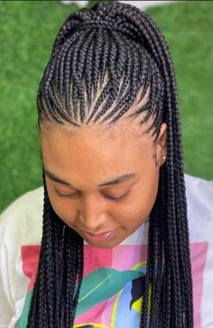 Pin by Nyree Harrell on Braided up in 2022 | Natural hair braids, Cornrows braids for black women, Tree braids hairstyles African American Braided Hairstyles, Loose French Braids, Cornrows Braids For Black Women, African American Braids, Feed In Braids Hairstyles, African Hair Braiding Styles, Braided Cornrow Hairstyles, Braids Hairstyles Pictures, Twist Braid Hairstyles