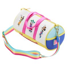 Loungefly: Disney - Mousercise Duffle Bag Donald Duck Characters, Mickey Mouse Donald Duck, Disney Memories, Leather Duffle Bag, Online Shop Accessories, Disney Addict, Band Merchandise, Leather Duffle, Loungefly Disney