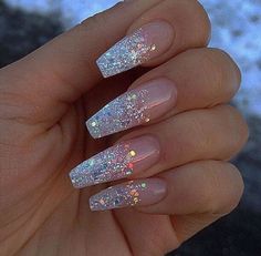 Are you looking for acrylic nail designs for fall and winter? See our collection full of cute fall and winter acrylic nail designs ideas and get inspired! Nails Prom, Nail Designs Glitter, Ombre Hair Color, Crystal Nails, Prom Nails