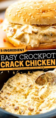 Crack Chicken {Crockpot} Ranch Chicken Crockpot, Ranch Seasoning Recipes, Chicken Cream Cheese, Shredded Chicken Crockpot, Best Crockpot Recipes, Shredded Chicken Recipes, Cream Cheese Chicken, Chicken Slow Cooker Recipes, Chicken Recipes Casserole