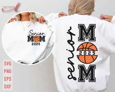 Basketball Senior Mom Shirts, Senior Basketball Mom Shirt Ideas, Senior Basketball Mom Shirts, Senior Mom Basketball Shirts, White Heat Transfer Vinyl For Sports Events, Basketball Mom Svg, Game Day Svg, Basketball Mom Shirts, Class Of 2025