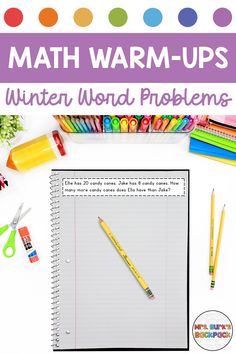 math warm ups winter word problems