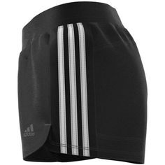 the adidas shorts are black and white