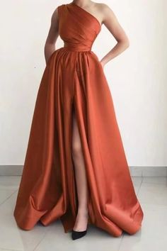 Prom Dress A Line, Elegant Prom Dress, Bridesmaid Dresses Satin, Dresses Occasion, One Shoulder Prom Dress, One Shoulder Bridesmaid Dresses, One Shoulder Bridesmaid, Dresses Satin, Elegant Prom