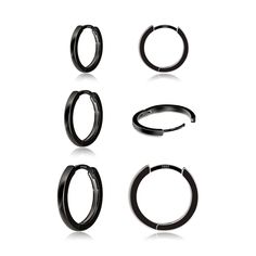 PRICES MAY VARY. 💝Hypoallergenic Material: The post of our small black hoop earrings is made of 925 sterling silver post, which is healthy and hypoallergenic. You can wear huggie hoop earrings with confidence. The clasps of cartilage hoop earring are flexible, easy to put on and off, won't be too loose or too tight, which is safe, healthy and comfortable to wear. 💝Black hoops Design: The clasps of cartilage hoop earring are flexible, easy to put on and off. Black huggie earrings won't be too l Modern Black Hypoallergenic Piercings, Black Hypoallergenic Minimalist Piercings, Minimalist Black Hypoallergenic Piercings, Black Single Huggie Earring As A Gift, Minimalist Black Small Hoop Huggie Earrings, Modern Black Hypoallergenic Hoop Earrings, Minimalist Black Round Cartilage Earrings, Everyday Black Single Hoop Earring, Minimalist Black Nickel-free Piercings