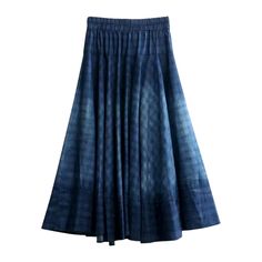 Discover the ultimate boho-chic statement in our 2023 Spring-Summer Collection: the high-waist long denim skirt, designed to keep you looking stylish and feeling comfortable all day long!Why You'll Fall In LoveThis skirt is designed to make a statement. Boasting a unique boho-inspired look, it features a vibrant contrast of dark wash and ornament print, along with a floor-length, high-waisted silhouette and rubber closure. For an edgy yet timeless look that will take you from day to night, this Long Denim Skirt, Dark Blue Color, Retro Chic, Jean Skirt, Summer Collection, Floor Length, Latest Fashion Trends, Denim Skirt, Chic Style