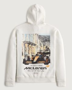 HOLLISTER RELAXED MCLAREN GRAPHIC HOODIE SIZE X-Large Mclaren Hoodie, Keith Haring Artwork, Men's Sleepwear & Loungewear, Wag Dr, Dream Products, F1 Wag, Gender Inclusive, Keith Haring