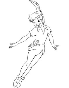 the tinkerbell is flying through the air with her arms outstretched and legs spread out