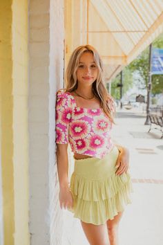 Give Me More Top - Pop Combo Firefly, Boho Shorts, Lace Skirt, Knit Top, Give It To Me, Womens Shorts, Boutique, Knitting, Floral