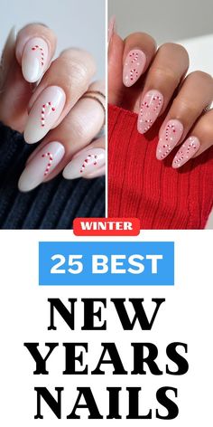 For 2025, new years nails are all about creativity and personal style. Try acrylic or gel designs in almond, square, or round shapes to stay on-trend. Opt for black or red shades, perfect for Christmas and wedding occasions. Add rhinestones or cute art ideas for birthday parties, school events, or beach holidays. Simple, natural nails are also in this season!