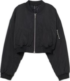 H&m Black Long Sleeve Outerwear, H&m Streetwear Outerwear With Pockets, Trendy H&m Outerwear For Streetwear, Trendy Black H&m Outerwear, Trendy Black Outerwear By H&m, Jackets Black, H&m Jackets, Bomber Jackets, Black Khakis