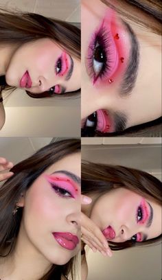 Heart Makeup Look, Tape Makeup, Instagram Makeup Artist, Eye Makeup Techniques, Rave Makeup, Eye Makeup Pictures, Colorful Eye Makeup