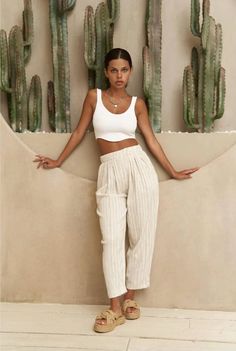 Crafted for the free-spirited woman who values both comfort and style, these Linen Women's Pants are an essential addition to any wardrobe. Made from organic linen, these wide-leg pants exude a relaxed and boho-inspired vibe that is perfect for effortless styling. The beige hue of the pants adds a touch of versatility, making them easy to pair with various tops and shoes. Whether you're lounging at home or heading out for some yoga, these cotton and linen blend pants offer a blend of comfort and Style Linen Pants, Relaxed Boho Style, Free Spirited Woman, Relax Pants, Womens Trousers, Beige Pants, Linen Blend Pants, Boho Pants, Linen Pants Women