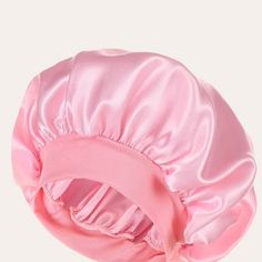 Pink Satin Hair Bonnet. One Size. Nwot Satin Hair Bonnet, Silk Sleep Cap, Hair Bonnets, Anti Frizz Hair, Silk Bonnet, Satin Bonnet, Hair Bonnet, Shower Caps, Shower Cap