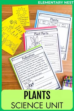 plants science unit for elementary students